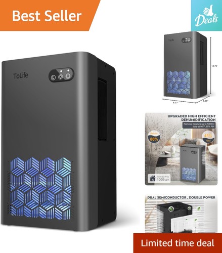 Stylish grey dehumidifier - dehumidifier,